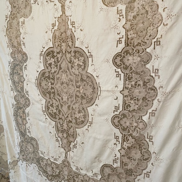 VINTAGE *Hand-Made* Italian Embroidery Cloth - Picture 5 of 7